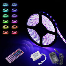 1M/2M/3M/4M/5M LED Stripe RGB Leiste Streifen 5050 Band Wasserdicht Lichterkette