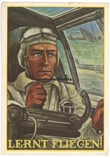 Orig. AK "Lernt Fliegen" -