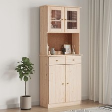 Massives Kiefernholz Highboard