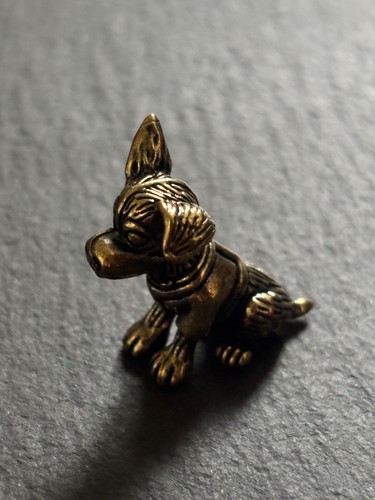 Hundewelpe aus messing mini - hundewelpe, |