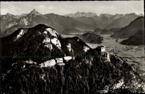 Pfronten allgäu burg - ak,