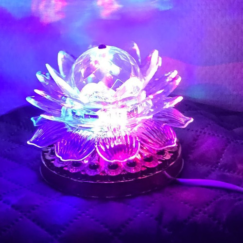 Led akzentlampe lotusblume - led,