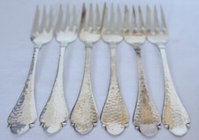 6 SCHÖNE ALTE KUCHENGABELN