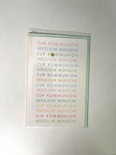 Kommunion geschenkkarte - kommunion,