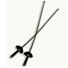 2er Set Florett schwarz Zorro