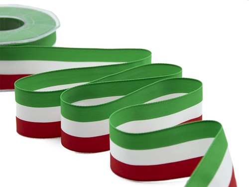 Satinband italienische flagge - italienische,