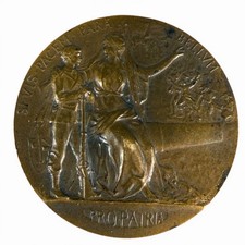 Bronzemedaille signiert