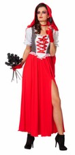 Rotkäppchen Kostüm Damen sexy Märchen-Kostüm Umhang Damenkostüm Karneval KK
