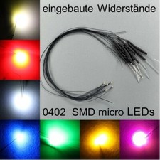 verkabelt 0402 mini SMD LEDs