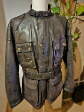 Belstaff Trialmaster Panther 1966 DarkBrown lederJacke Size XXL Malenotti Era