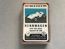 Quartett Piatnik Wien 299 2x "RENNWAGEN einst und jetzt" - 32 und 36 Karten (!)