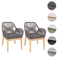 2er-Set Gartenstuhl HWC-H56b