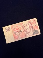 50 Kronen Schein Tschechische
