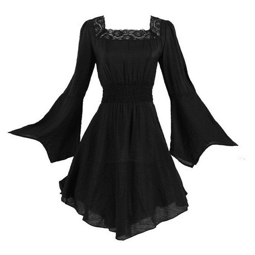 Damen gothic glocke lang - gothic,