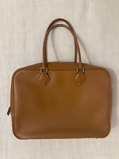 Hermès Handtasche Plume 32 cm Kalbsleder hellbraun Palladium hardware