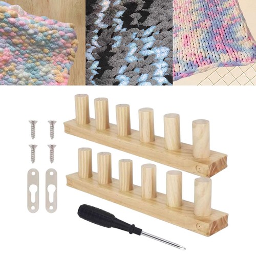 Strick webstuhl set aus holz - strick-webstuhl-set,