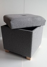 Sitzhocker mit Stauraum Fußhocker Aufbewahrung