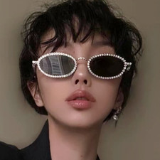 Retro Oval Damen Sonnenbrille