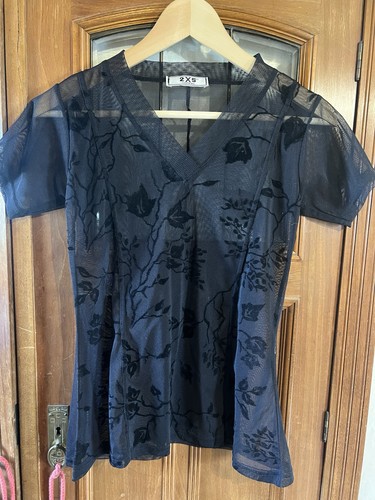Damen chiffon samt top shirt - damen,