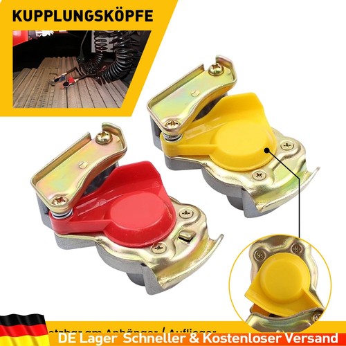 Kupplungskopf rot gelb - , set