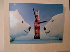 Blechschild Uhr Coca-Cola
