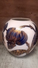 Heinrich Germany  60´er Design Porzellan Vase Echt Kobalt 