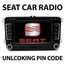 SEAT RADIO PIN CODE RCD 210 215 310 510 RNS 310 315 510 ALANA AURA BRISA ULSECD