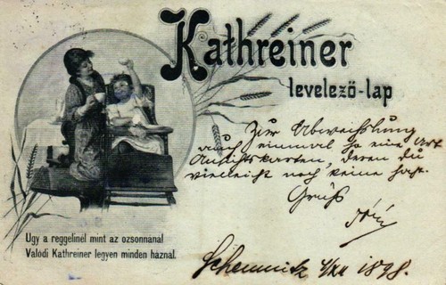 Kathreiner kaffee werbe ak - kaffee,, werbe-ak
