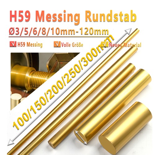 H59 messing solide - messing, rundstab