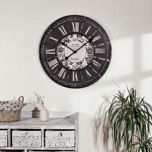 Wanduhr inkl metallrahmen - inkl.,