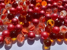 Rote Glasmurmeln Mix 16mm 100