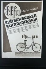 alter Druck Werbung Elfa Fahrrad Flyer vintage Handzettel Sammler