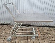 stabiler Transportwagen Futterwagen Plattformwagen mit Edelstahlfläche