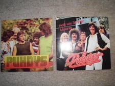 2 STÜCK 7" VINYL SINGLE SCHALLPLATTEN - PUHDYS - HE,JOHN - HEISS WIE SCHNEE