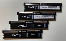 DDR3 Arbeitsspeicher Corsair 4x4GB XMS3 16GB DDR3 1333MHz PC3-10600U PC RAM Kit