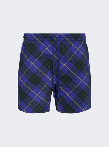 Burberry badeshorts navy check - burberry,