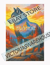 1000 piece jigsaw puzzle - , wolf