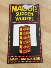 Maggi Emailschild gewölbt Emaille sehr guter Zustand 70er Jahre