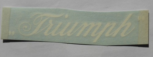 Triumph schriftzug abziehbild - ,