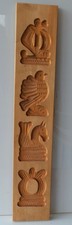 geschnitzter Lebkuchen- Springerlesmodel 47 x 9  Schiff- Vogel- Pferd Backrolle
