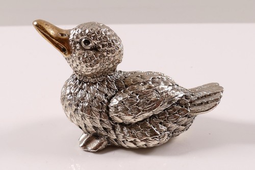 Silberfigur ente silber - silberfigur,