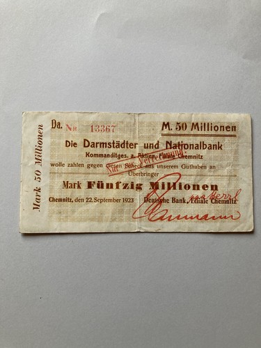 Notgeld chemnitz die - notgeld, chemnitz,