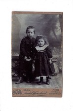 CDV Foto Niedliche kleine Kinder - Ried im Innkreis 1913