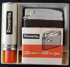 60er 70er ROWENTA GAS SNIP FEUERZEUG VINTAGE IN OVP 