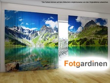 Fotogardinen "Bergsee" Vorhang