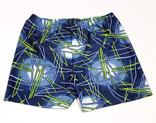 Herren Badehose Männer Kastenform blau,grün gemustert BW ca. 30 cm Gr. 42