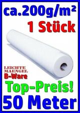 1x Malervlies 50m² Renoviervlies B-Ware Vilies Tapeten Weiss GLASFASER 200g/m²