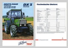 DEUTZ FAHR DX 3.50  DX 3.70 StarCab Schlepper Original 1987