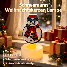 Schneemann weihnachtskerzen - schneemann,