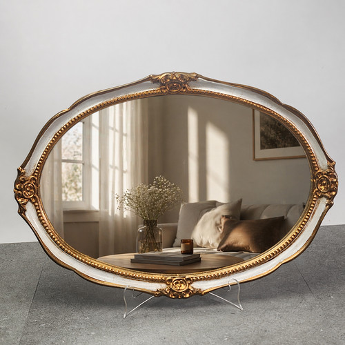 Barock wandspiegel oval gold - barock,